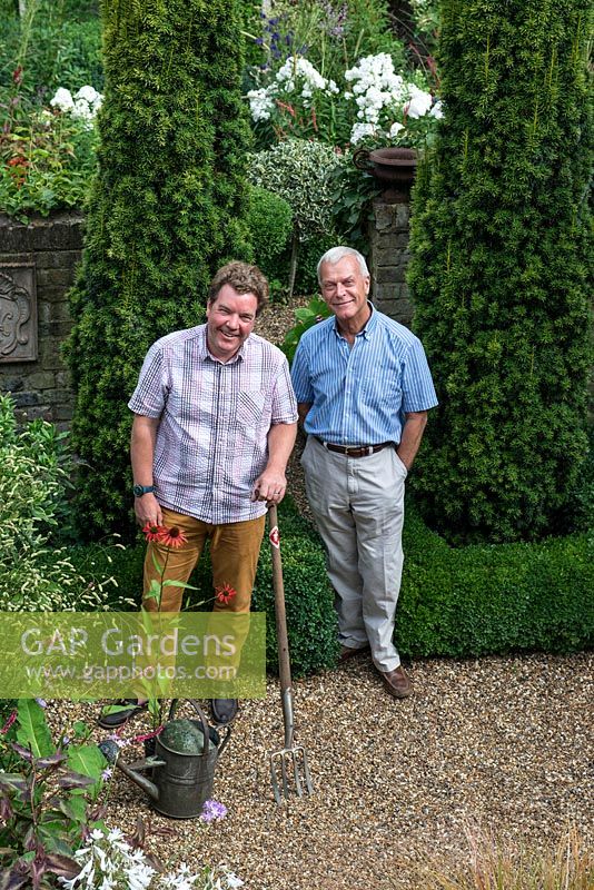 David Hawkin - back with Nigel Watts in their tiny London back garden.