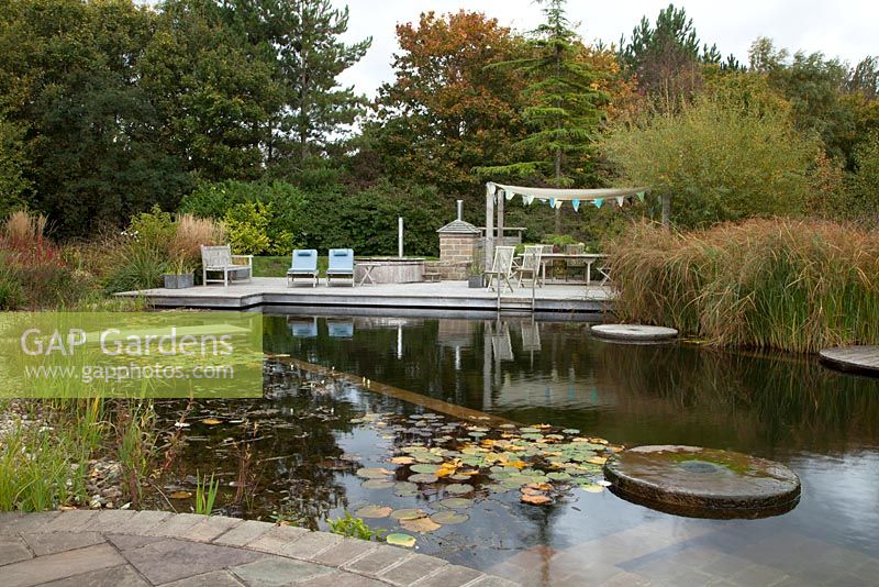 Natural Pool at Ellicar Gardens near Doncaster