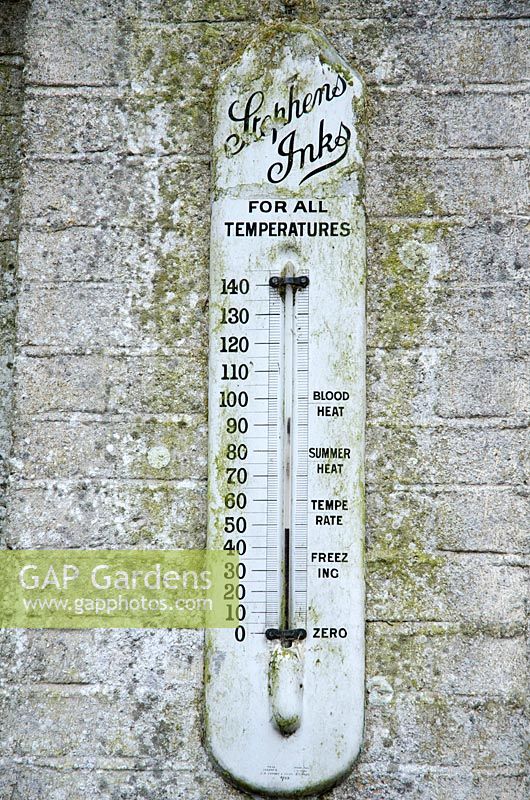 Old outdoor thermometer