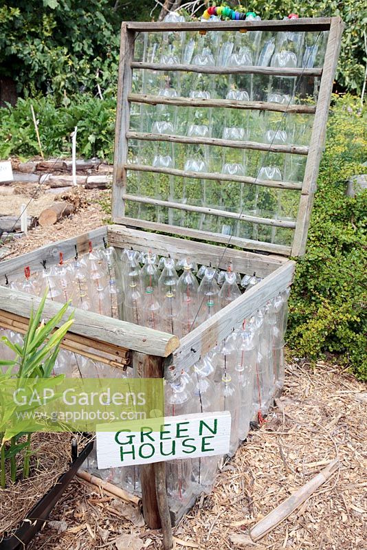 Green House made out of plastic bottles, Cape Town, South Africa