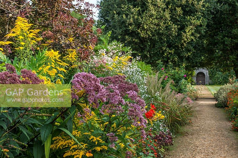 The Entrance borders at Parham in Sussex