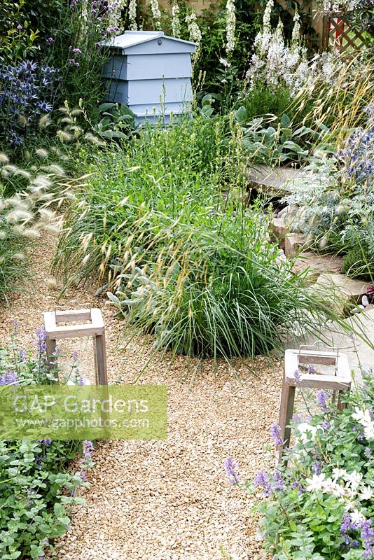 Hampton Court Flower Show 2016. 'The Drought Garden' designed by Steve Dimmock
