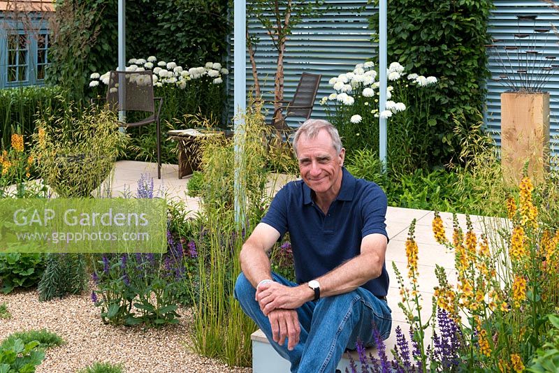 Martin Royer, designer of A Retreat Garden. Hampton court flower show 2016 