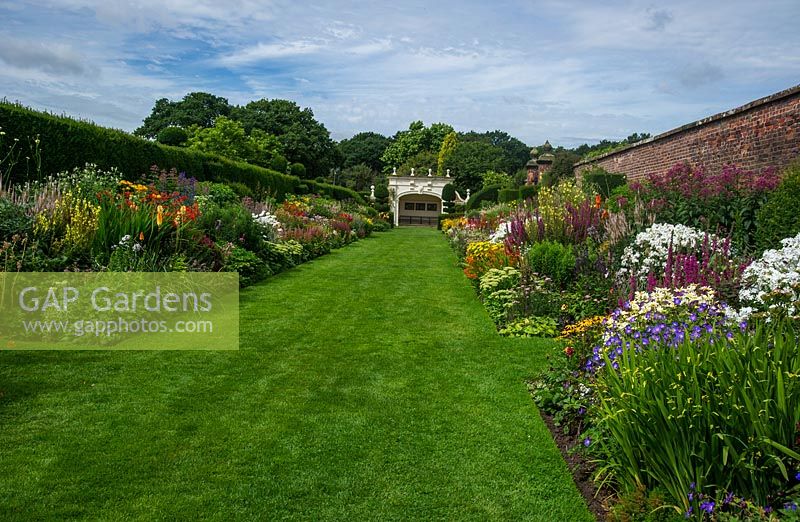 The Herbaceous border, Arley Hall Gardens, Cheshire