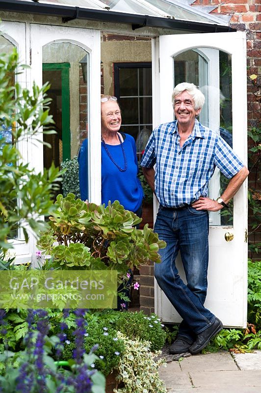 Doug and Linda Smith, creators of the garden at Meon Orchard.