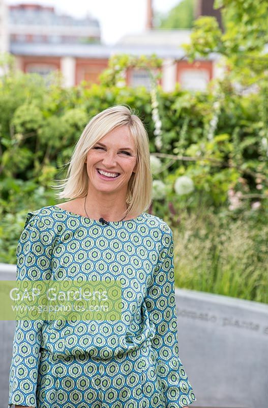 Jo Whiley from BBC Radio 2 at the RHS Chelsea Flower Show 2017