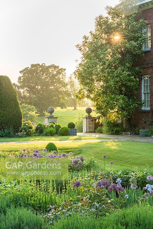 The Rose Garden at Benington Lordship Gardens, Hertfordshire