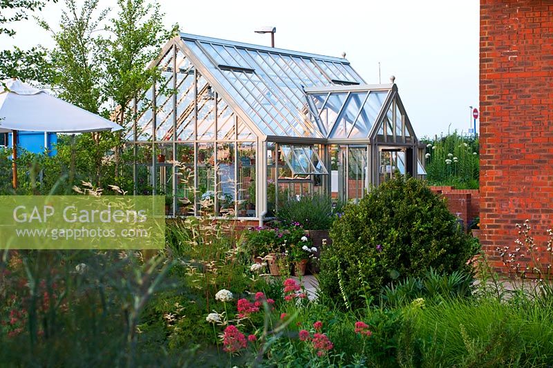 The greenhouse in Horatio's Garden