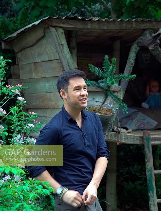 James Wong on the display - What will we Leave - NSPCC Garden of Magical Childhood 