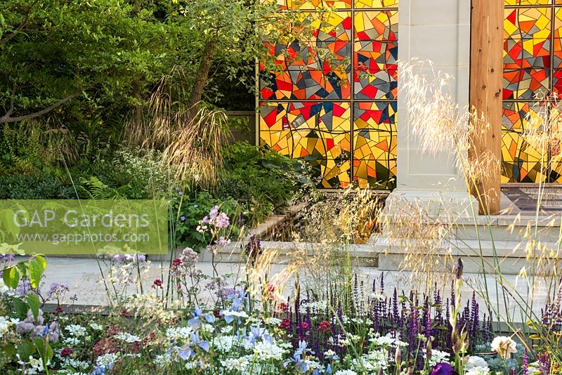 God's Own Country - A Garden for Yorkshire at the RHS Chelsea Flower Show 2016. Designer: Matthew Wilson. Sponsor: Welcome to Yo