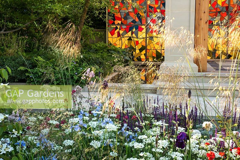 God's Own Country - A Garden for Yorkshire at the RHS Chelsea Flower Show 2016. Designer: Matthew Wilson. Sponsor: Welcome to Yo