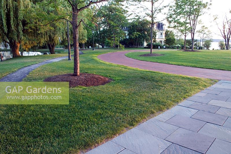 Landscaped grounds at Mackenzie-Childs, Aurora, NY, USA. Design by Reed Hilderbrand Associates Inc.