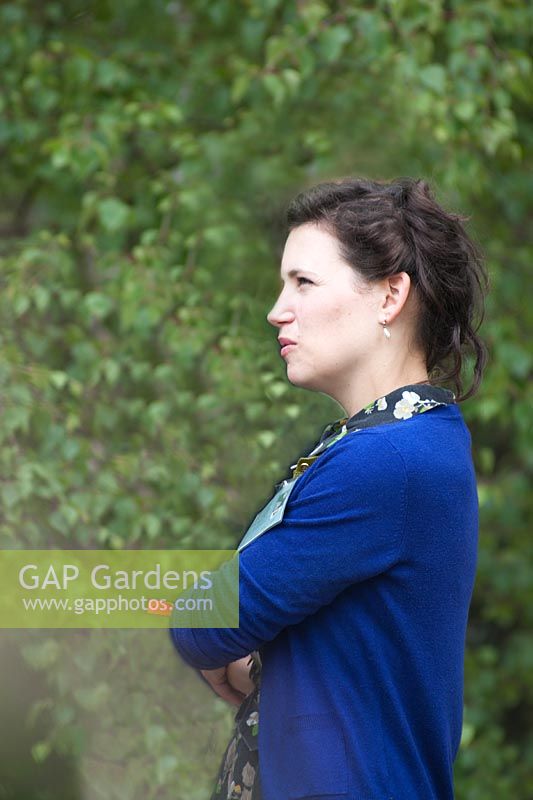 Garden Designer Sarah in her Daily Telegraph sponsored 'Telegraph Garden' Gold Medal Show Gardens