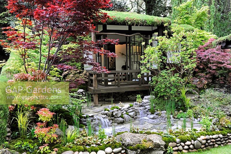 An Alcove (Tokonoma) Garden. Best Artisan garden at RHS Chelsea Flower Show 2013, London