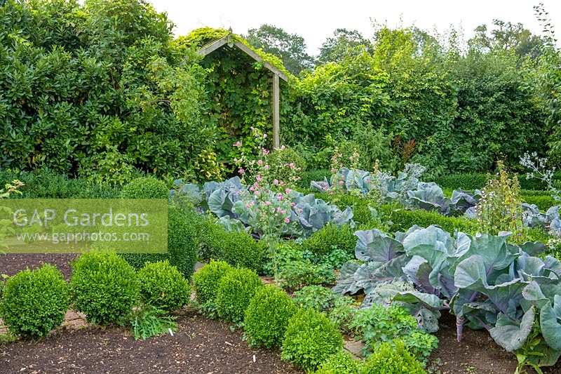 Barnsley House Gardens, Gloucestershire, UK. The potager