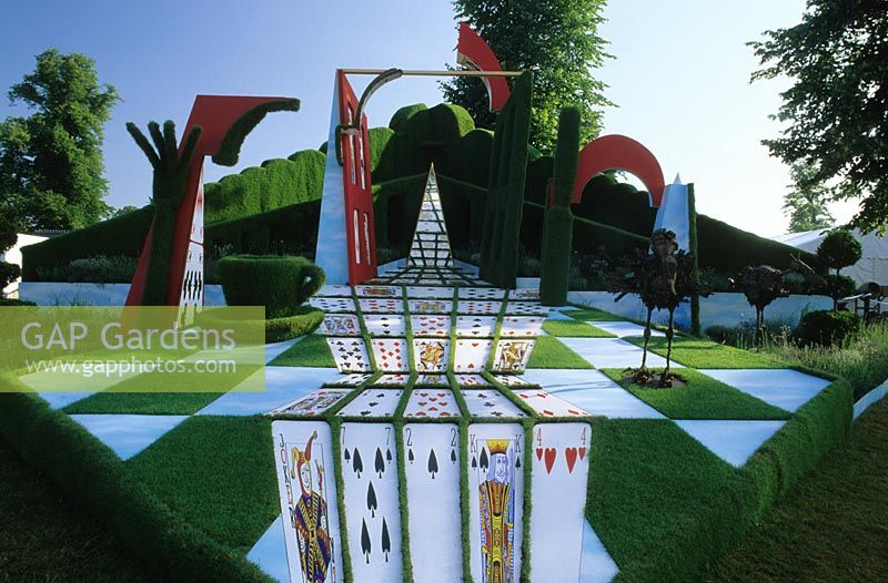Hampton Court FS 1995 Anthony Nolan Trust Trompe l oiel fantasy mirror garden