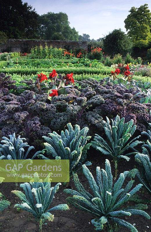 Parham Sussex formal vegetable garden