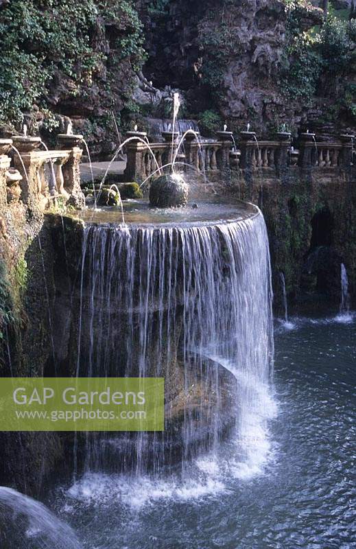 Villa D Este Italy elaborate fountains and water cascades