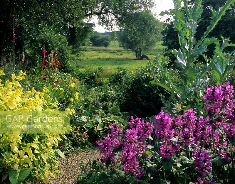Windy Ridge Yorkshire incorporating borrowed view of surrounding landscape into cottage garden