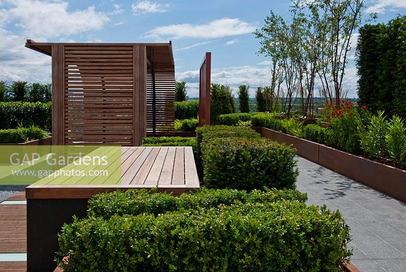 Contemporary roof garden