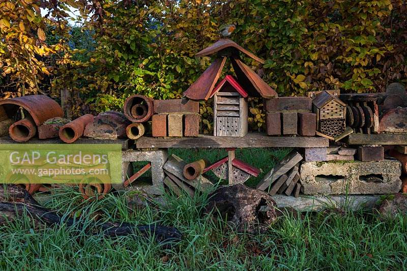 Autumn Fall garden bug insect hotel
