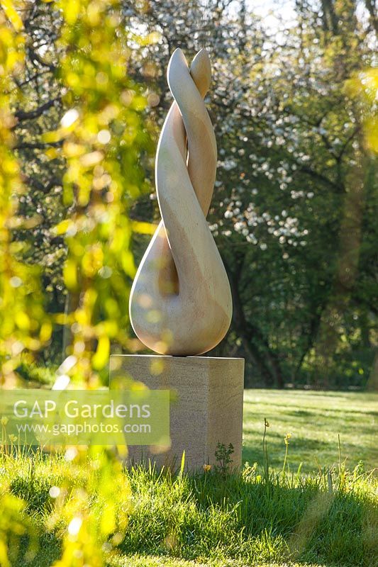 Sculpture in garden, Ulting Wick, Essex