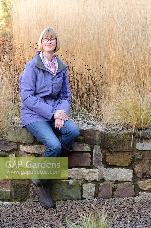Portrait of Kate Patel, owner and creator of Barn House gardens.