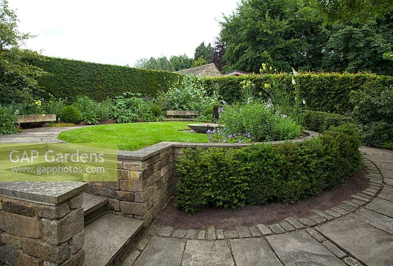 Sybil's garden at York Gate, Leeds, Yorkshire, UK. 