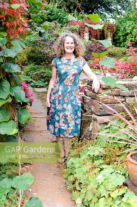 Claire Woodbine, creator of the garden at Pinsla, Cornwall, UK