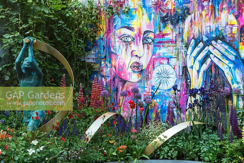 The Supershoes, Laced with Hope Garden, a partnership with Frosts - RHS Chelsea Flower Show, 2018 - Sponsor: Frosts Garden Centres