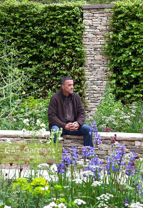 Garden Designer Cleve West, in The Brewin Dolphin Garden, RHS Chelsea Flower Show Garden 2012.