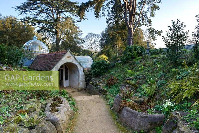 Path leading to grotto and fernery 