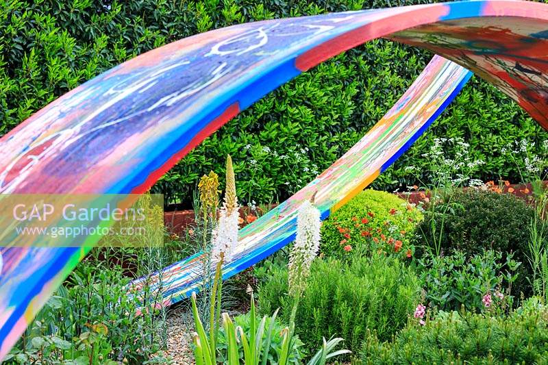 What If, designed by Sebastian Conrad in collaboration with Kate Rees. RHS Malvern Spring Festival, 2019.