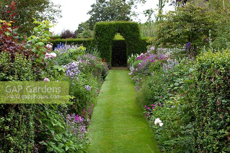 Perennial borders at Stone House Cottage Garden, July