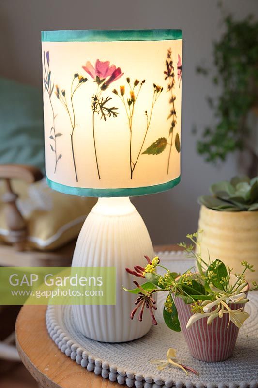 Gap Gardens Pressed Flower Lamp Shade Feature By Victoria