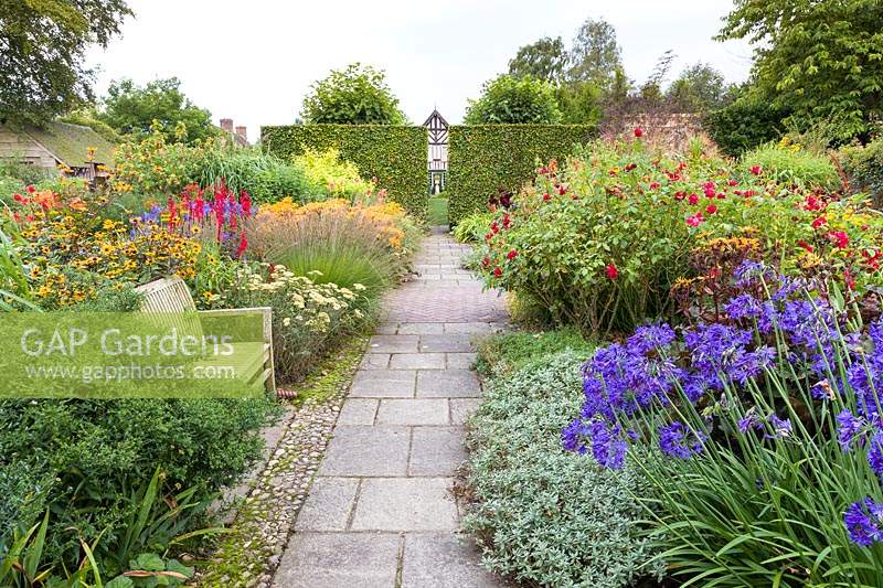 The Lanhydrock Garden. Wollerton Old Hall Garden, near Market Drayton, Shropshire, UK 