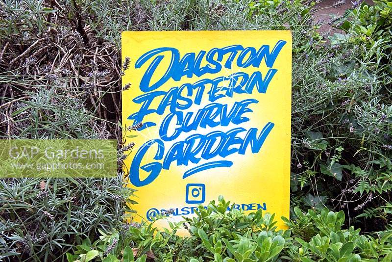 Dalston Eastern Curve Garden sign