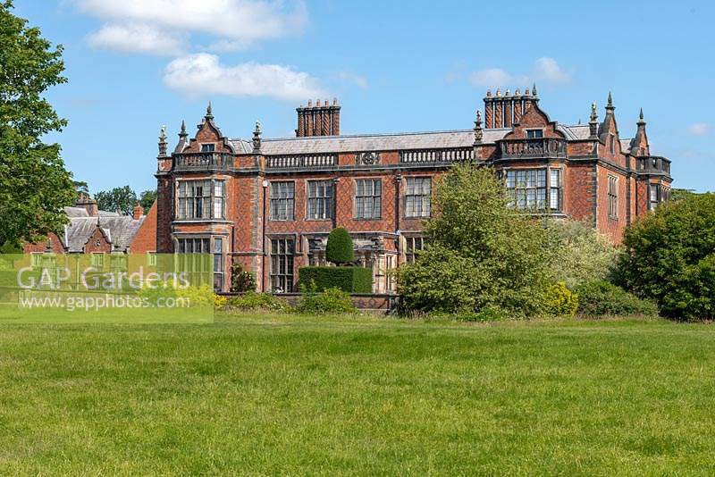Arley Hall, a mid-nineteenth century stately home, in the Jacobean style, famed for its beautiful gardens. Cheshire, UK. 