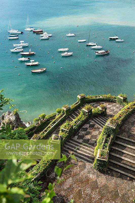 Coastal view from Villa Agnelli Levanto, Italy.