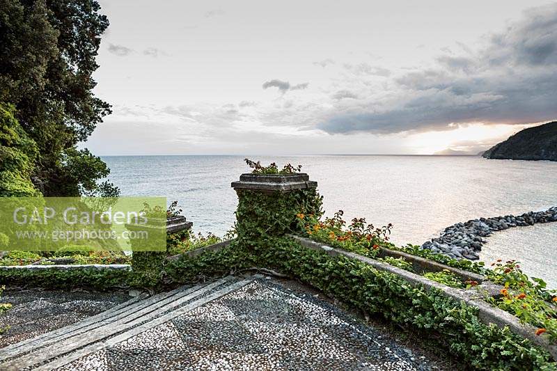 Coastal view from Villa Agnelli Levanto, Italy.
