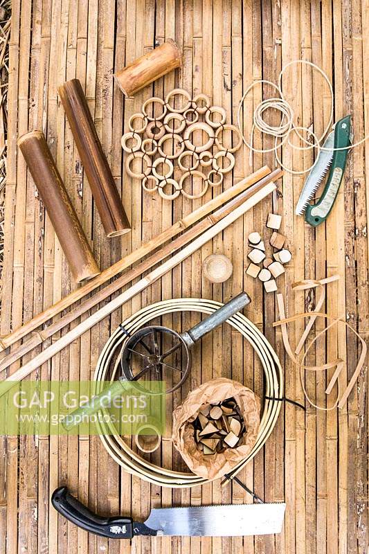 Tools needed for working Bamboo