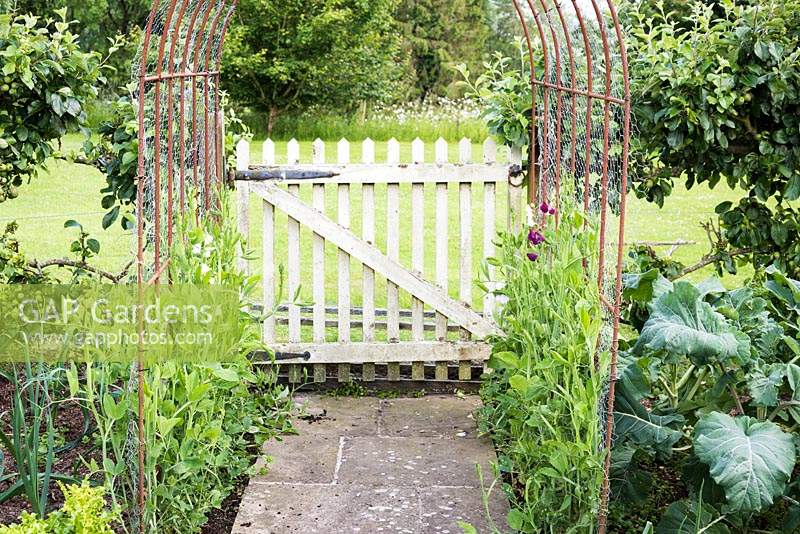Gate from the kitchen garden into the adjoining paddock 