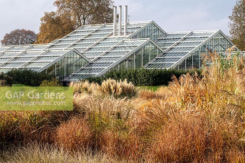 The Princess Of Wales Conservatory at Kew Gardens in autumn