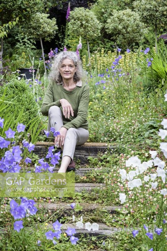 Architect Jennifer Lewin, owner and creator of a cottage garden in West Sussex