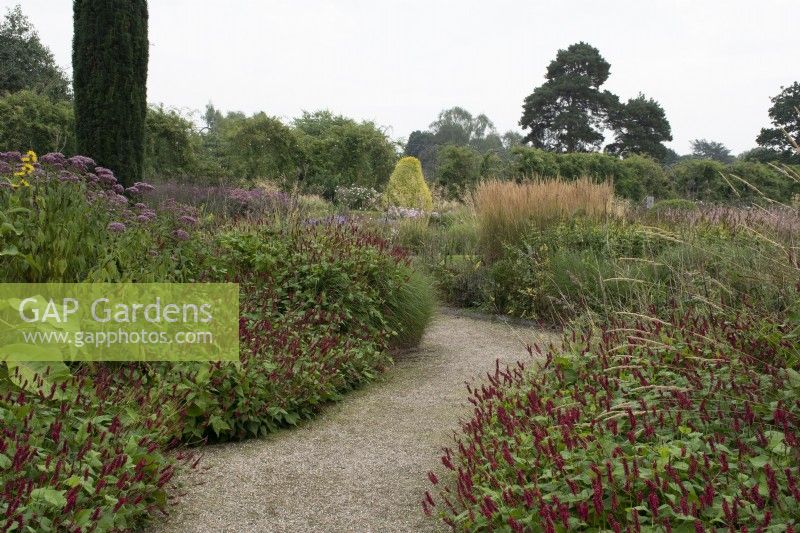 Pathway through the Italian Garden at Trentham Gardens - September