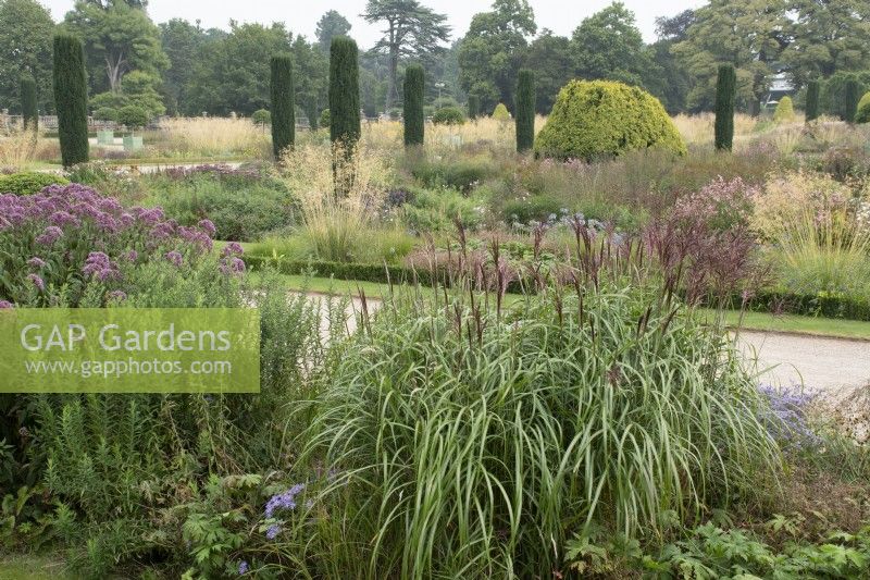 View  over the Italian Garden at Trentham Gardens - September