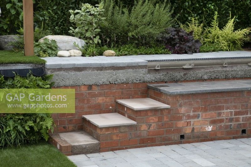 'What Lies Beneath' at BBC Gardener's World Live 2021 - brick steps 