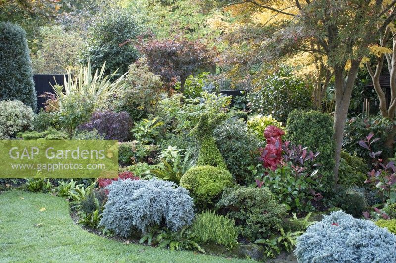 Borders in the Four Seasons Garden - West Midlands - October