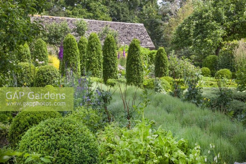 Potager at Barnsley House in June