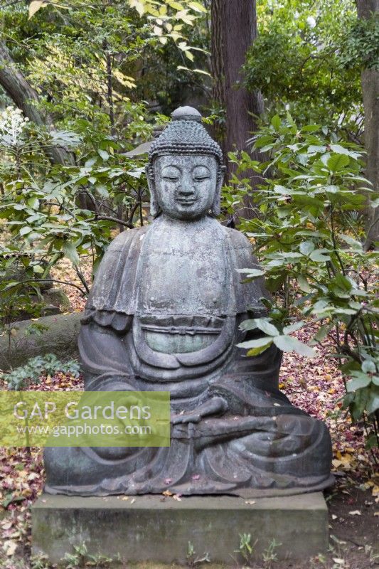 Seated stone Buddha 